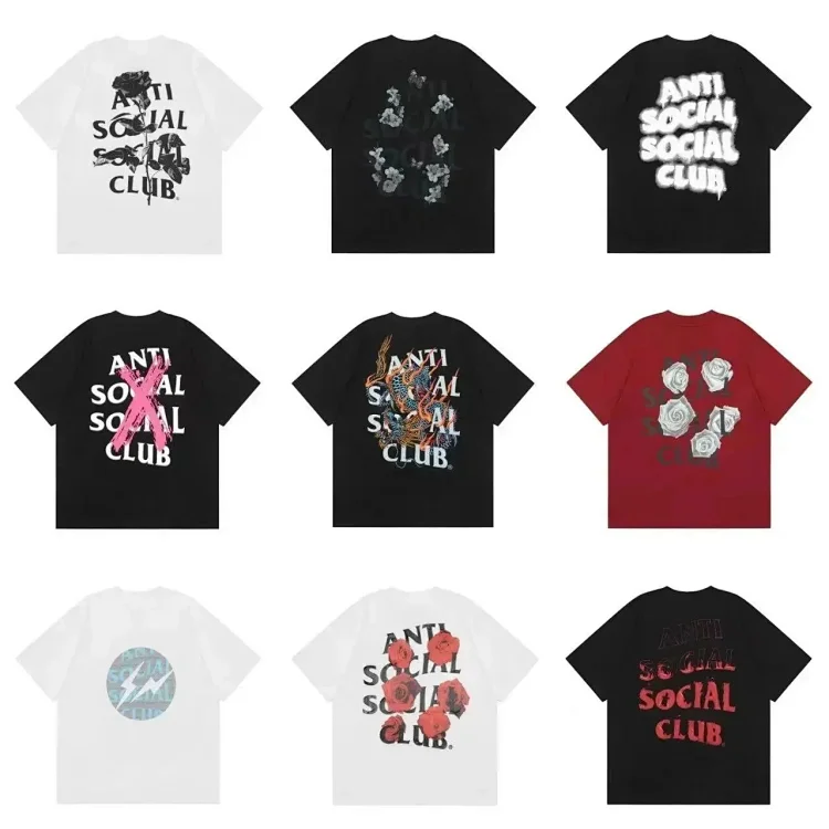 ASSC Anti Social Club Colorful graphic T-shirt   7495382335  