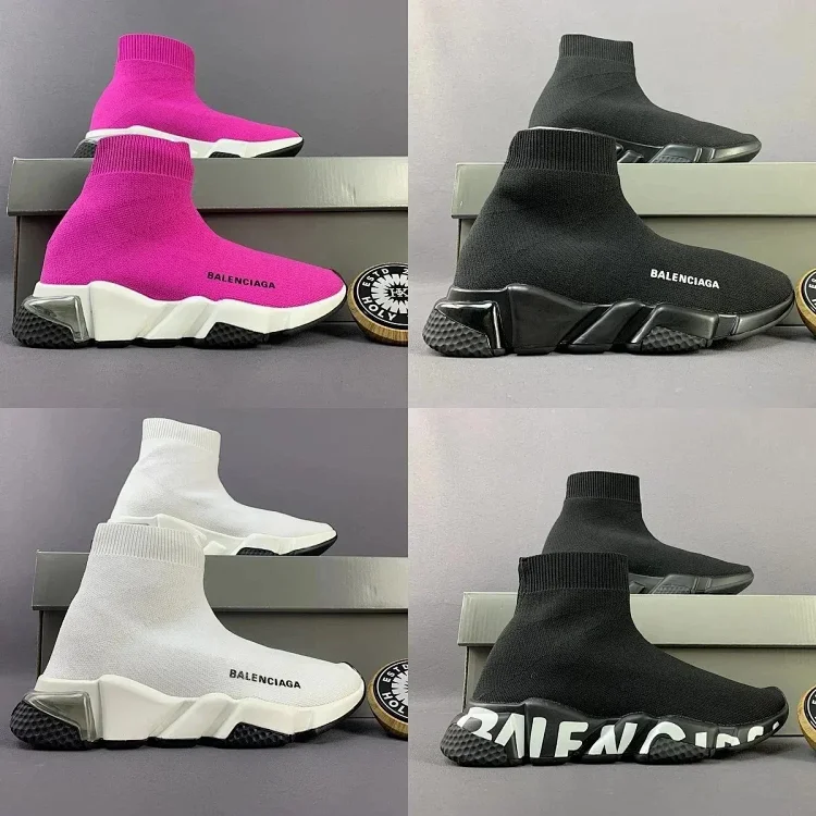 Balenciaga Speed Comfortable and Simple High-Top Sports Shoes   7548545656  