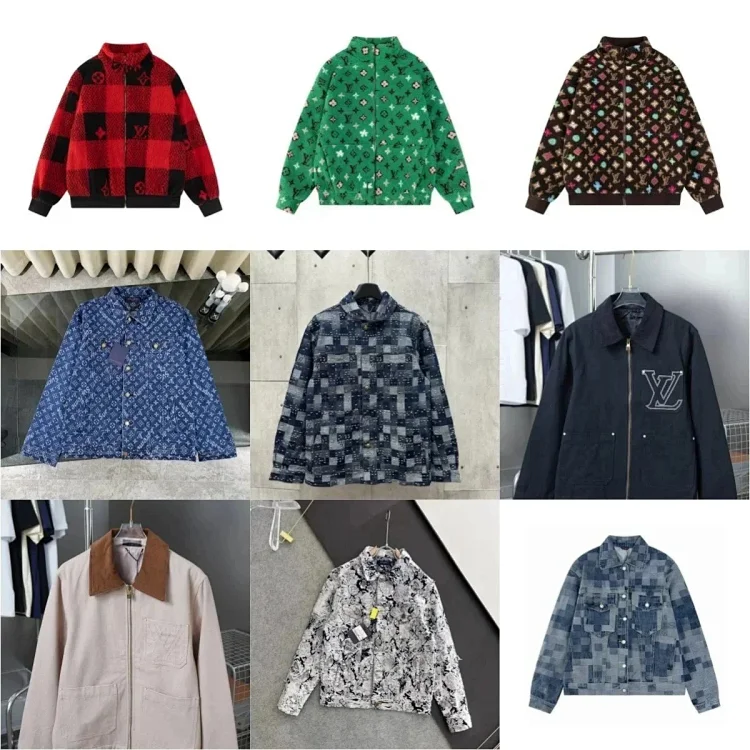 Louis Vuitton Monogram/Checkered/Pixel Print Jackets [40 styles]   7655988522  