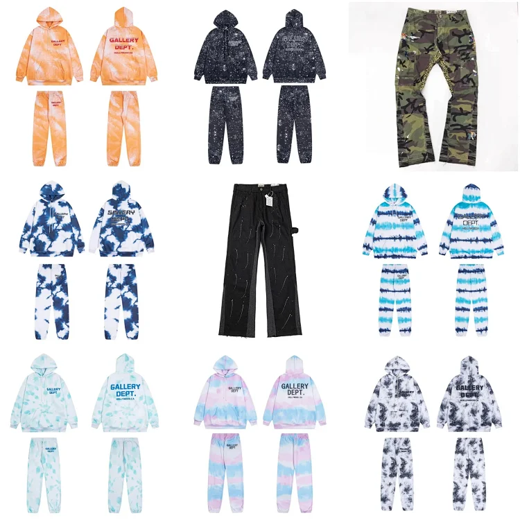 Gallery Dept tie-dye sweatshirt set   7698292913  