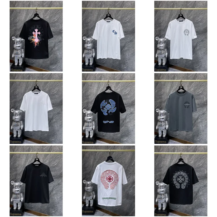 Chrome Hearts CH new embroidered loose-fitting short-sleeved T-shirt  7710010747  