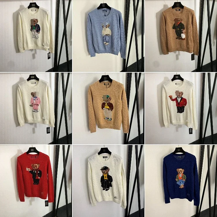 Polo Ralph Lauren new collection bear jacquard knitted sweater  7710588691  