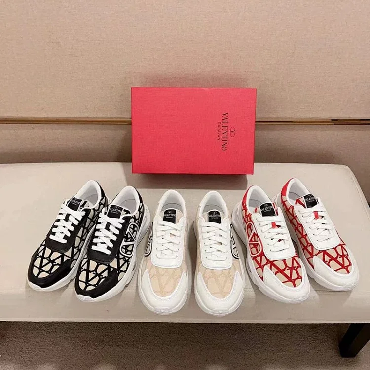  Valentino new patchwork fabric sneakers  7713697498  