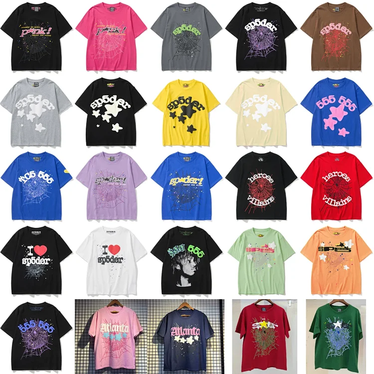 Sp5der Web Graphic T-Shirts 32 styles 7783224639  